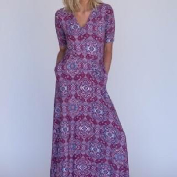 MAXI DRESS RUSTIC RUSE WOMENS XS MAXI NWT AGNES & DORA POCKETS - Picture 2 of 6